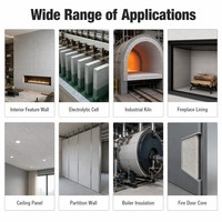 Panneau en vermiculite 1000x1000mm ignifuge avec services de découpe et de moulage pour l'isolation des cheminées et des poêles