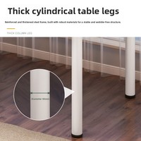 Bureau d'ordinateur en PVC au design minimaliste moderne avec tapis antidérapant pour chambre, bureau et salle d'étude