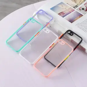 Wholesale Factory Price Back Acrylic Clear Phone Case For IPhone SE 7 8 TPU Transparent Phone Case