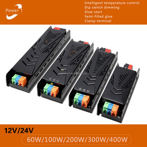 Alimentation AC/DC 60W avec interrupteur DIP gradation 24V Push Connecting LED Driver pour bande lumineuse - Product Image 2