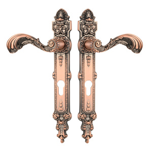 Poignée de <span class=keywords><strong>porte</strong></span> de luxe de style européen, nouvelle collection, avec <span class=keywords><strong>plaque</strong></span> arrière étroite en alliage de zinc, levier intérieur pour quincaillerie de <span class=keywords><strong>porte</strong></span> en bois architecturale – Vente chaude - Product Image 1