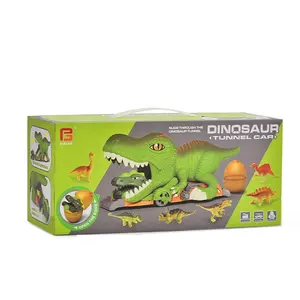 新款热销滑动恐龙隧道车假装玩恐龙蛋小恐龙儿童玩具