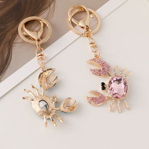 سلسلة مفاتيح كراب كريستالية لامعة زينة حيوانات كرتونية لطيفة للحقيبة تزيين السيارة سلسلة هدايا مفاتيح عصرية - Product Image 4