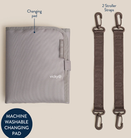 Sac à dos à langer personnalisé de qualité supérieure pour bébé et maman avec sangles pour poussette