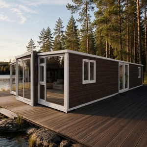 บ้านสำเร็จรูปแบบพับได้ ขยายได้ ขนาด 40 ฟุต รุ่น SUNRISE Custom สำหรับสำนักงานหรือบ้านพักขนาดเล็กสุดหรู - Product Image 1