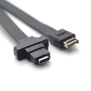 Cable combinado USB 3.1 eSATAp de alta velocidad, cable plano de datos y alimentación para disco duro externo de PC - Product Image 3