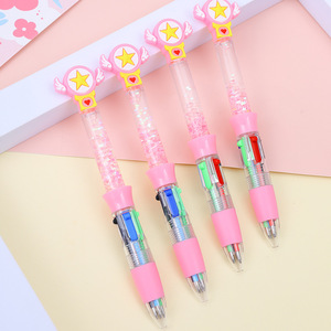 Stylo populaire personnalisé en forme de tournesol, mini stylo liquide scintillant 4 couleurs, cadeaux promotionnels de détail, cadeaux de fidélité client - Product Image 5