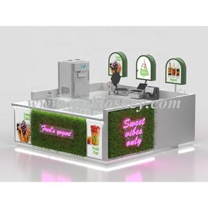 <span class=keywords><strong>Kiosque</strong></span> de glaces de roumanie <span class=keywords><strong>kiosque</strong></span> de nourriture avec herbe et <span class=keywords><strong>kiosque</strong></span> de congélation comptoir de Bar de nourriture dans le Center commercial à vendre - Product Image 4