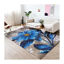 Malaysia Hot selling 3D Printed Flower home Luxury carpet for living room bedroom