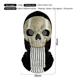Máscara Táctica Estilo Call of Duty, Cubre Rostro con Logotipo Personalizado, Máscara Militar para Cosplay de Halloween, Venta al Por Mayor - Product Image 4