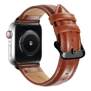 Correa de cuero de vaca de primera capa para <span class=keywords><strong>Apple</strong></span> <span class=keywords><strong>Watch</strong></span>, banda de <span class=keywords><strong>38mm</strong></span>, 40mm, 42mm, 44mm, iWatch 1, 2, 3, <span class=keywords><strong>4</strong></span>, 5, novedad - Product Image 3