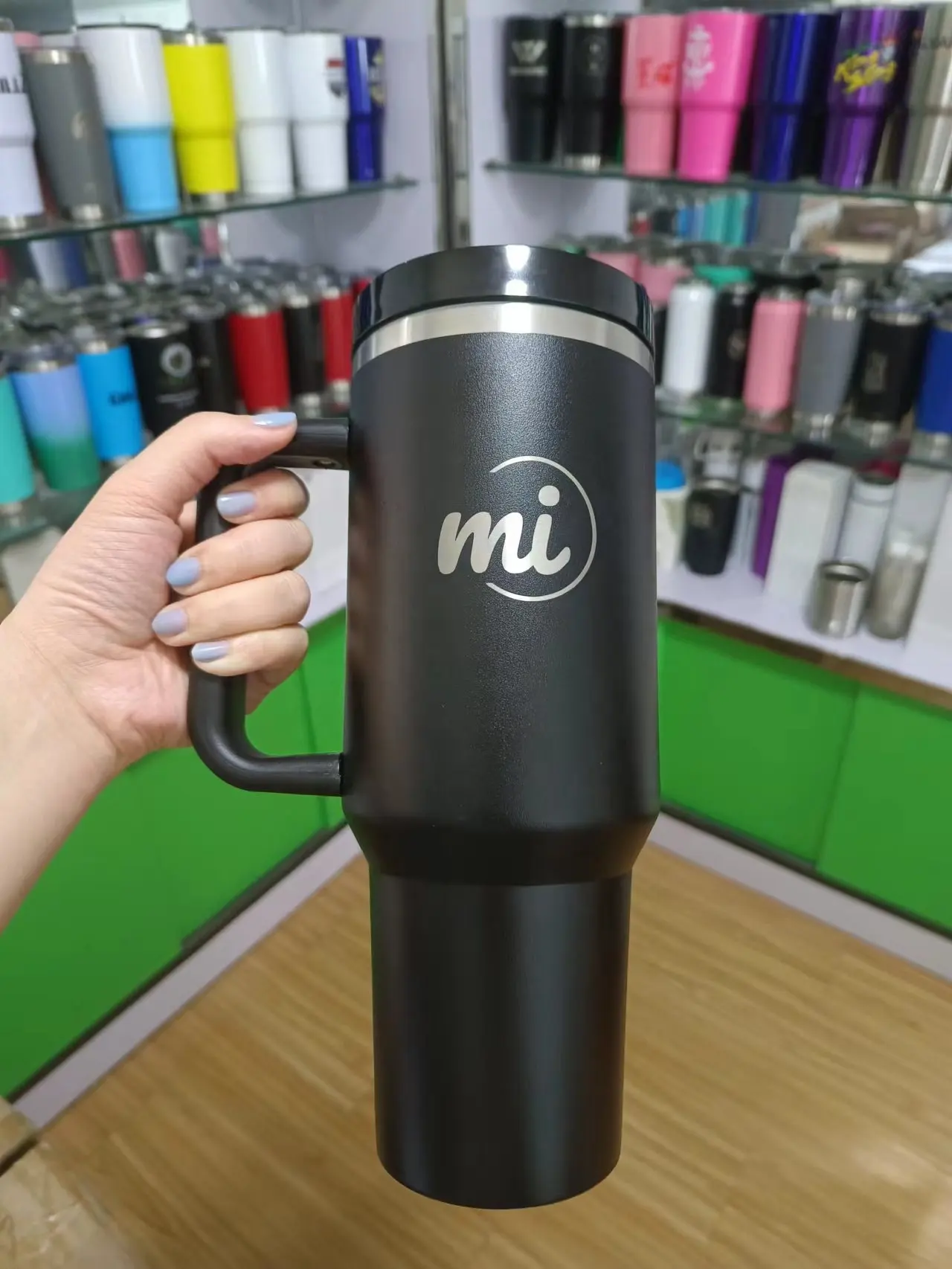 Batı sadece Modern Tumbler bardaklar 40 oz süblimasyon baskılı paslanmaz çelik 40 Oz Tumbler kolu ile