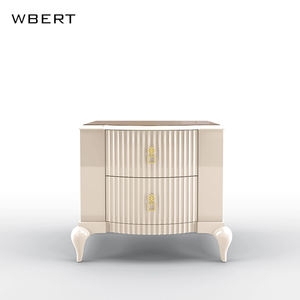 WBERT Armoire de chevet moderne de luxe Haut de gamme en bois massif de style italien post-moderne pour chambre à coucher Armoire de chevet - Product Image 6