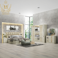 Ensemble de chambre moderne B2B, mobilier en bois MDF personnalisable avec fonction massage, nouveau design, direct usine, mobilier de maison, ensembles de lits et de chambres en promotion