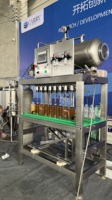 Machine de remplissage de bouteilles de liquide, 8/6 têtes, Semi-automatique, jus Kombucha
