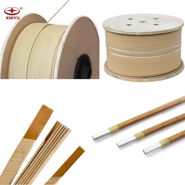 Thin / Thick Flat Paper Insulated Copper /Aluminum Winding Wire ,Magnetic Conductor for Automotive Motor, Transformer
