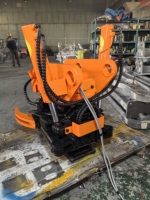 Tiltrotateur SLN pour excavatrice, rotation à 360°, inclinaison à 45°, grappin, attache rapide, interrupteur de sécurité pour travaux municipaux précis