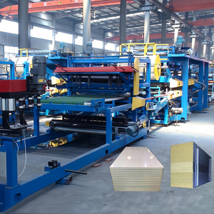 Ligne <span class=keywords><strong>de</strong></span> production automatique <span class=keywords><strong>de</strong></span> panneaux sandwich en <span class=keywords><strong>laine</strong></span> minérale/<span class=keywords><strong>laine</strong></span> <span class=keywords><strong>de</strong></span> <span class=keywords><strong>verre</strong></span> pour toitures, système <span class=keywords><strong>de</strong></span> contrôle PLC, moteur à rouleaux pour tuiles en acier, roulement à billes - Product Image 3