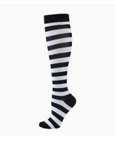 Chaussettes de sport rayées mi-mollet, chaussettes de sport douces et respirantes pour la course à pied, la gym, l'entraînement, le quotidien
