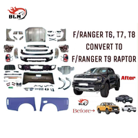 Kit carrosserie pour Ford Ranger T6 T7 T8, mise à niveau vers le style Ranger T9 Raptor, kit de conversion de pick-up avec assemblage de phares et de feux arrière