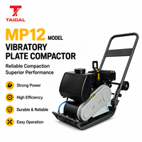 Compacteur à plaque vibrante portable, vente directe usine, piqueur de sol manuel, machine robuste pour terrains accidentés et irréguliers