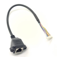 Câble Pigtail RJ45 Femelle vers Molex 1,25 mm 8 Broches Cat5 Cat5e Cat6 RJ45 Femelle Ethernet RJ45 LAN
