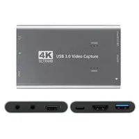 Boîtier d'enregistrement vidéo USB 3.0, 4K 1080P, 60fps, carte d'acquisition pour jeux vidéo à ordinateur portable, compatible avec PC, nouveauté