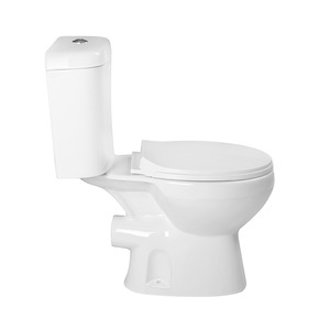 Inodoro de Dos Piezas, Cerámica Blanca, Descarga Directa, 680x360x790mm - Product Image 2