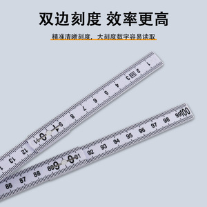 1M de largo, alta precisión, impermeable, plástico, <span class=keywords><strong>multi</strong></span>ángulo, dibujo de medición, 10 pliegues, regla plegable con logotipo - Product Image 6