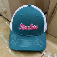Casquette Trucker Richardson 112 en maille à 6 panneaux, profil bas, avec logo en cuir personnalisé, pour adulte, vente en gros
