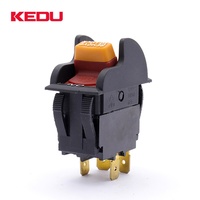 Interrupteur rectangulaire autobloquant KEDU HY7, interrupteur à bascule haut-bas pour scies de table, outils électriques automobiles, 12/20A, à clé, 250V