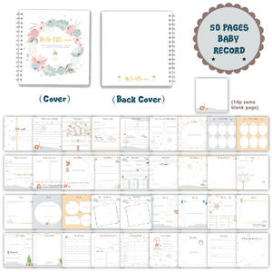 Myway 2026 Hello Little One Journal Carnet à couverture rigide Design <span class=keywords><strong>personnalisé</strong></span> Mémoire quotidienne de bébé Vos premières années <span class=keywords><strong>Livre</strong></span> pour bébé - Product Image 5