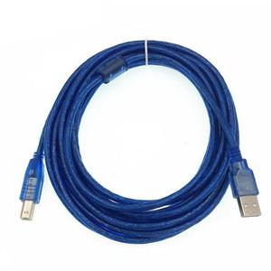 High-Speed <b>Usb</b> 2.0 Printer <b>Cable</b> 5M All-Copper Transparent Blue Shielded Data <b>Cable</b> For Computer And Printer Connection - Product Image 4