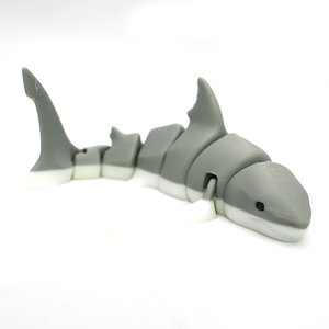 Figurines de requins multicolores imprimées en 3D créatives, jouets articulés animaux tendance, ornements pour artisanat, cadeaux, dinosaures, animaux - Product Image 1