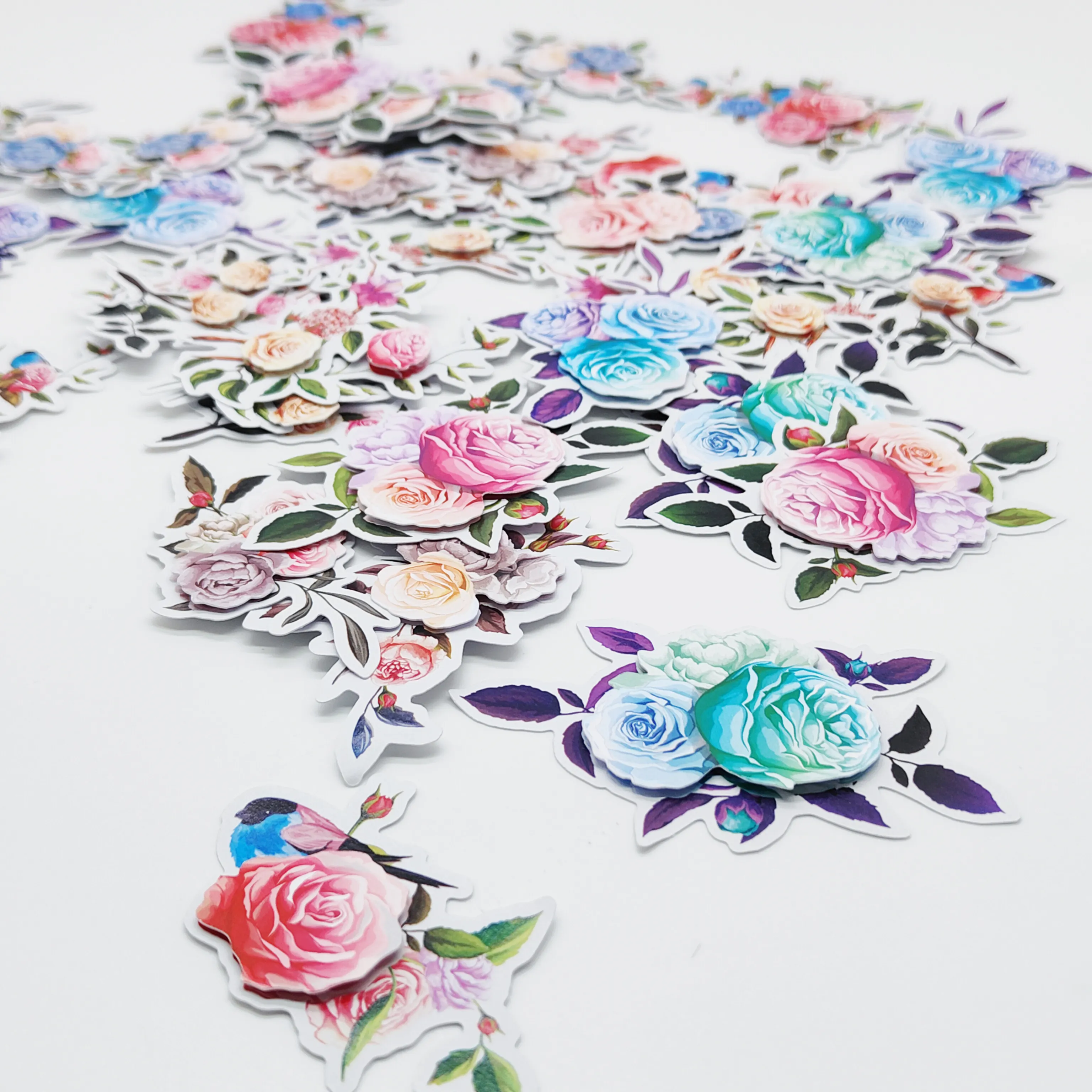 Seni kustom bunga stiker Selamat Ulang Tahun Scrapbook Kit kartu hiasan