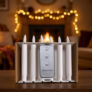 Luz de Vela LED de Plástico de 6L, Blanco Cálido, con Control Remoto, Funciona con Pilas, para Adornos de Árbol de Navidad o Decoración del Hogar - Product Image 3