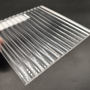 Tấm Mica Trong Suốt Tùy Chỉnh Tấm Họa Tiết Nhựa Acrylic Tấm Acrylic Sọc Có Gân Để Trang Trí Khách Sạn Hiện Đại - Product Image 2