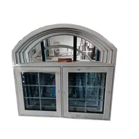एल्यूमिनियम फ्रेम गुस्सा कम-ई टुकड़े टुकड़े में ट्रिपल डबल-घुटा हुआ खिड़की और fireproof निर्माण सफेद दक्षिण खाड़ी और धनुष खिड़की