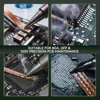 NOUVEAU RF4 R1515 Mèche à dessouder à faible résidu de 1,5 mm pour réparation de PCB, BGA et téléphones portables, et reprise BGA