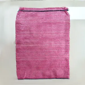 Sacchetto di plastica agricolo Raschel personalizzato eco-friendly riutilizzabile Raschel netto con coulisse a maglia