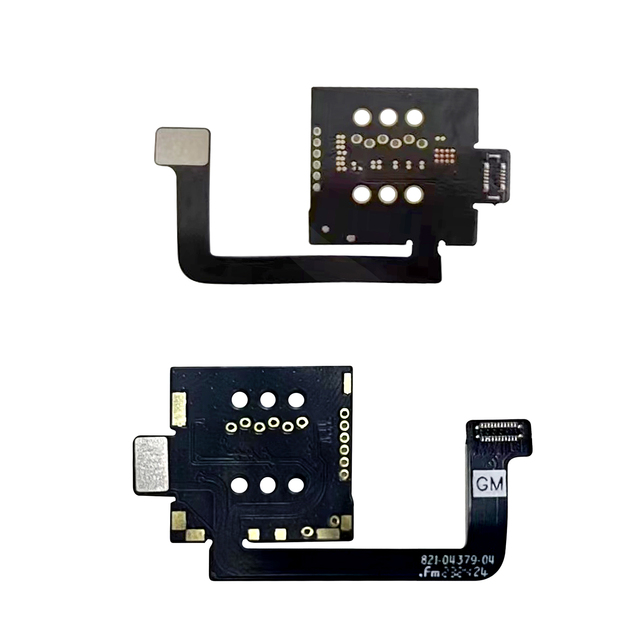 Newest Repair Phone Parts Phone 15 15 Plus Dual Sim Card Reader Tray Holder Socket Slot Adapter Flex Cable ABS Black