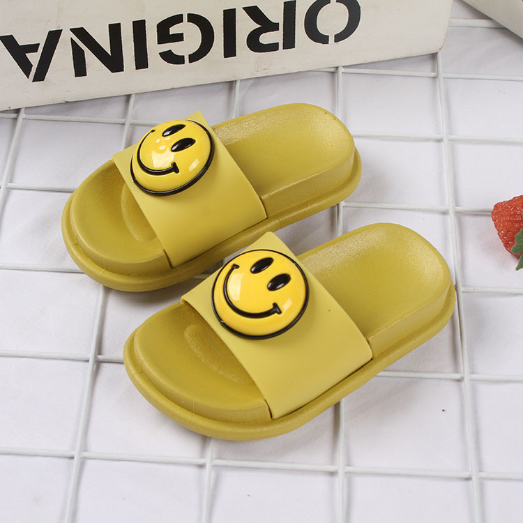 Fashion Kids Slippers House Children's Slides Shoes Summer Cute Smiley PVC EVA Sandals Slippers