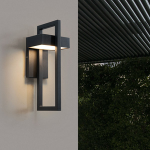 Lámpara de pared Led IP65 moderna para exteriores, impermeable, Ip65, pasillo, luces de jardín negras, 10W para porche de jardín - Product Image 2