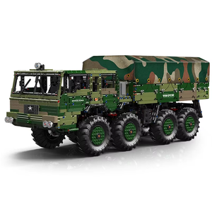 Mould <span class=keywords><strong>King</strong></span> 20039 Camion <span class=keywords><strong>militaire</strong></span> KOLOS 8X8 Jouets de construction 20040 Techniques APP Voiture de combat télécommandée Briques pour enfants - Product Image 1