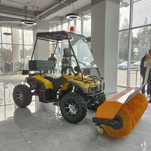 Sopladora de Nieve para Carreteras Municipales, Cepillo Rodante para Superficies, Equipo de Limpieza de Nieve, Quitanieves Grande de Cuatro Ruedas a Gasolina - Product Image 3