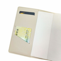 Housse de livre minimaliste en cuir PU avec logo personnalisé, porte-cartes et porte-stylo, pour unisexe, fournie directement par l'usine