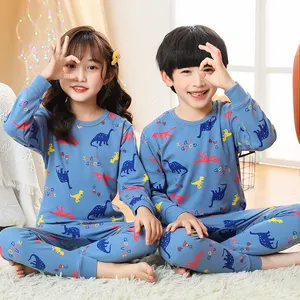 लड़कियों को लड़कों पजामा पोशाक कार्बनिक कपास बच्चों को घर पहनने लड़कियों बच्चों 2 टुकड़ा pajama कपास बच्चों pjs सेट