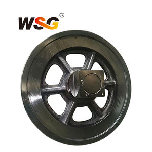 निर्माण मशीनरी क्रेन अंडरकैरिज स्पेयर पार्ट्स के लिए सर्वोत्तम गुणवत्ता वाले लिबहर्र <span class=keywords><strong>LR1400</strong></span>-2 क्रॉलर क्रेन फ्रंट आइडलर व्हील - Product Image 1