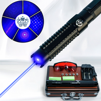 Vente d'usine : Lampe torche laser haute puissance en alliage d'aluminium, étanche, avec lumière infrarouge bleue pour l'extérieur