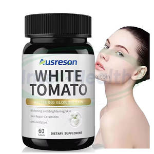 Ausreson OEM Beyaz Domates Ekstresi Tabletleri Hapları Güzellik Bakım Ürünü Günlük Artı İnci Beyazı Domates Takviyesi Cilt Beyazlatma İçin - Product Image 1